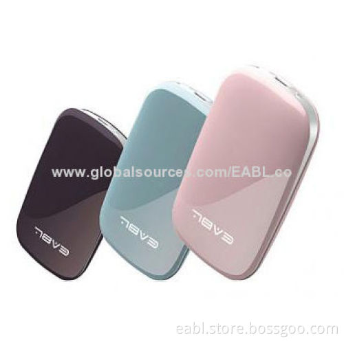 Power Banks/Mobile Battery Packs for iPhone/iPod, Fashionable Streamline, 5000mAh, LED Flashlight